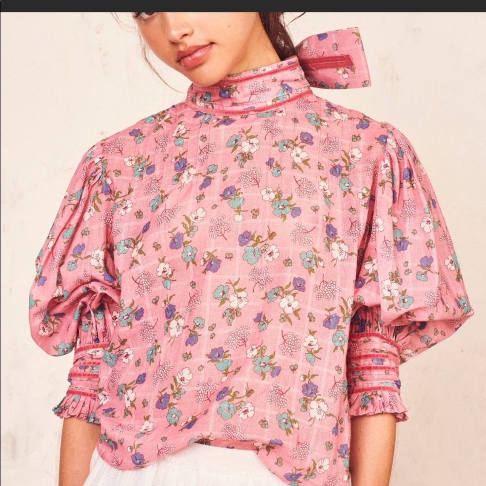 Loveshackfancy Brooke top M medium